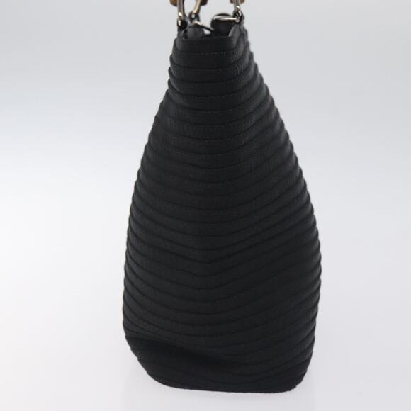 GUCCI Bamboo Hand Bag Nylon Black Silver 000 2058 0540 5 - Picture 5 of 12